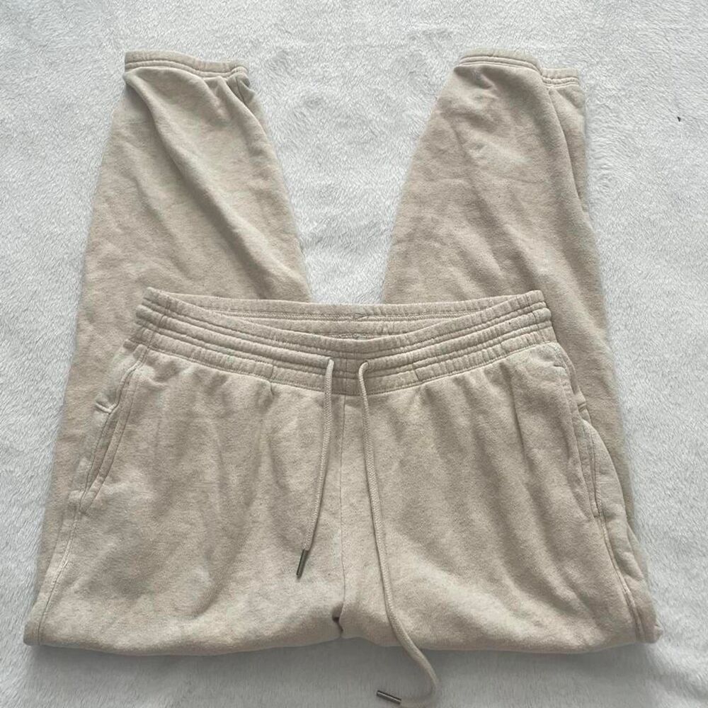Aerie Women's Cream and Tan Joggers-tracksuits